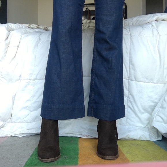 Dolce vita nubuck leather stacked wooden heel boot - Picture 3 of 5